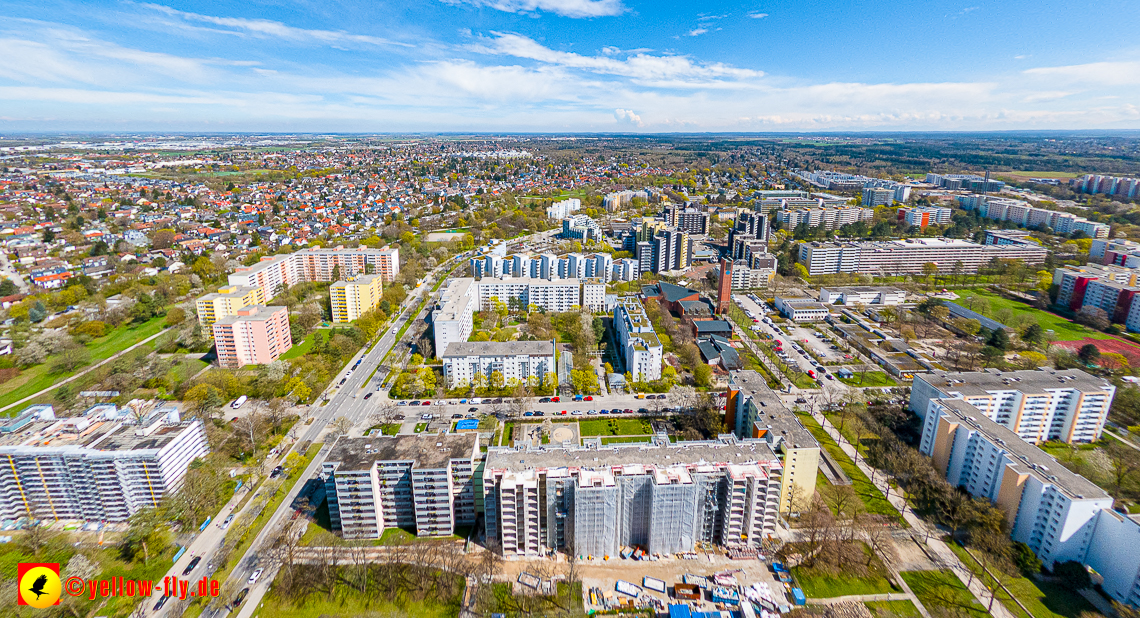 21.04.2023 - Baustelle der Großsanierung Kurt-Eisner-Straße in Neuperlach